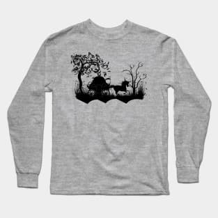 Drive in the night by carriage Long Sleeve T-Shirt